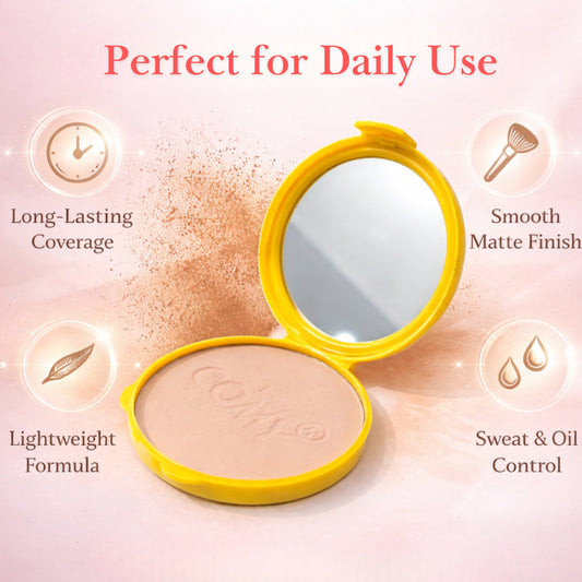 Oil Control Compact Powder – Smooth Matte All-Day Wear
