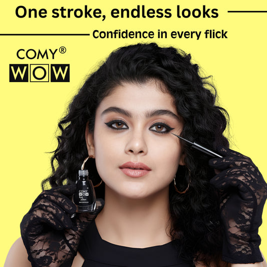 Precision Tip Waterproof Eyeliner – Deep Black Liquid Eye Liner