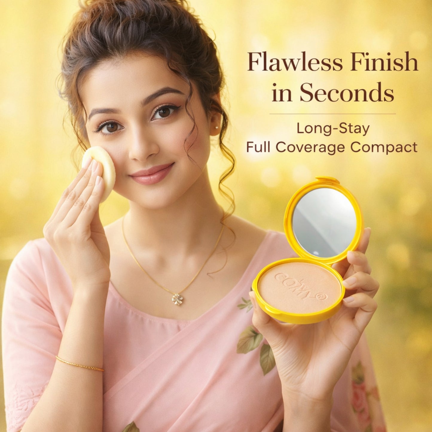 Oil Control Compact Powder – Smooth Matte All-Day Wear