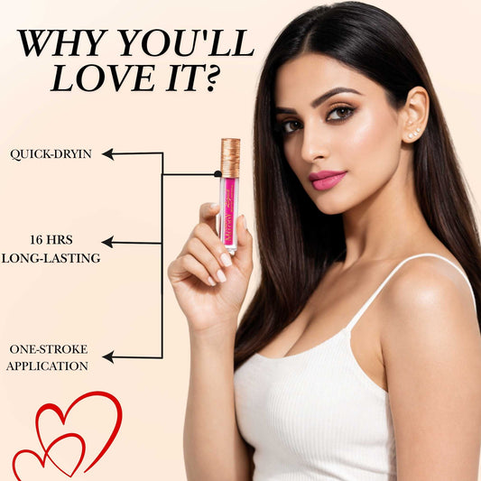 Liquid Matte Lipstick – Waterproof Long Lasting Highly Pigmented Lip Color