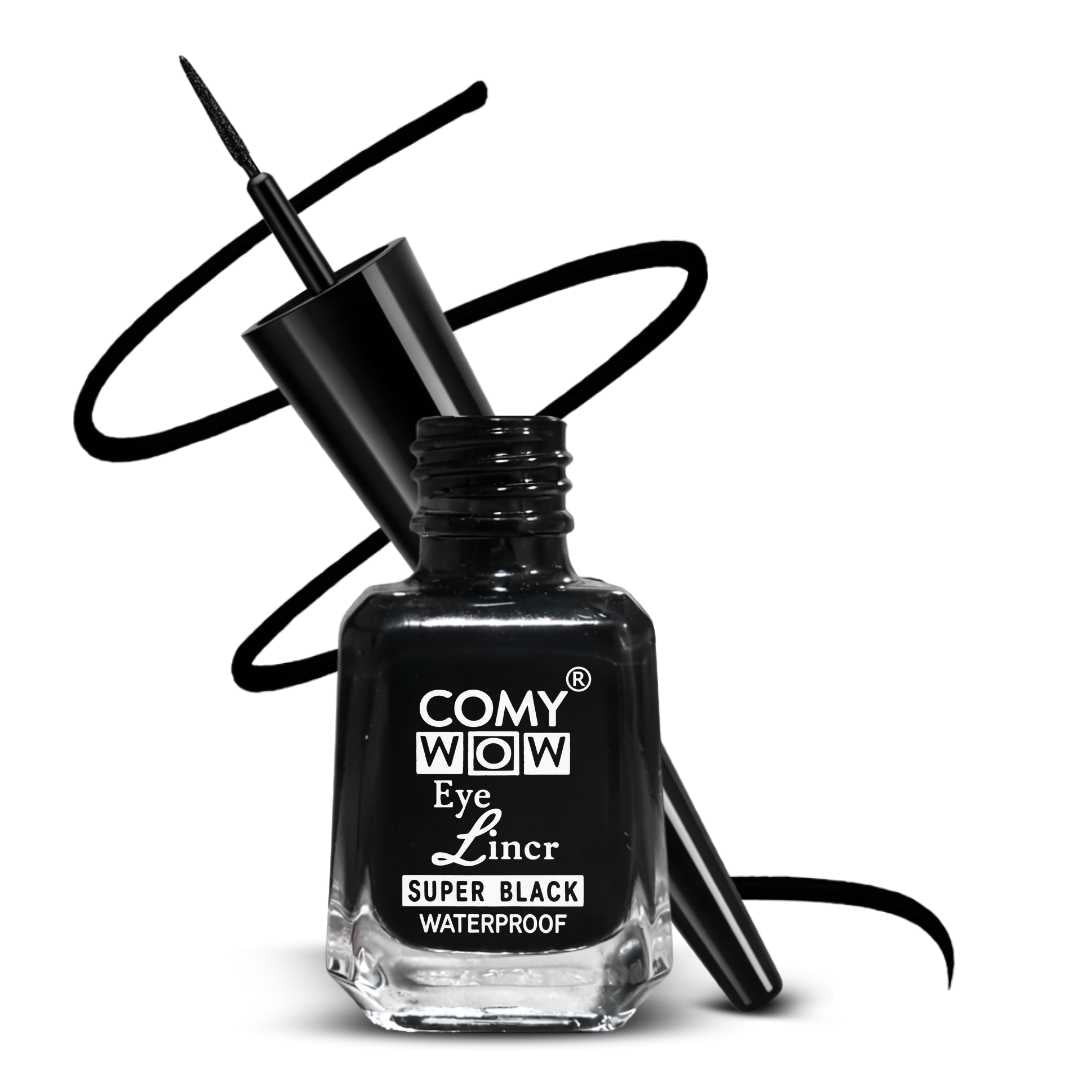 Super Black Waterproof Eyeliner – Long Lasting & Smudge Proof