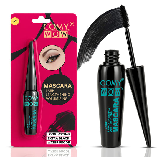 Lash Lengthening & Volumising Mascara – Long Lasting Extra Black Waterproof