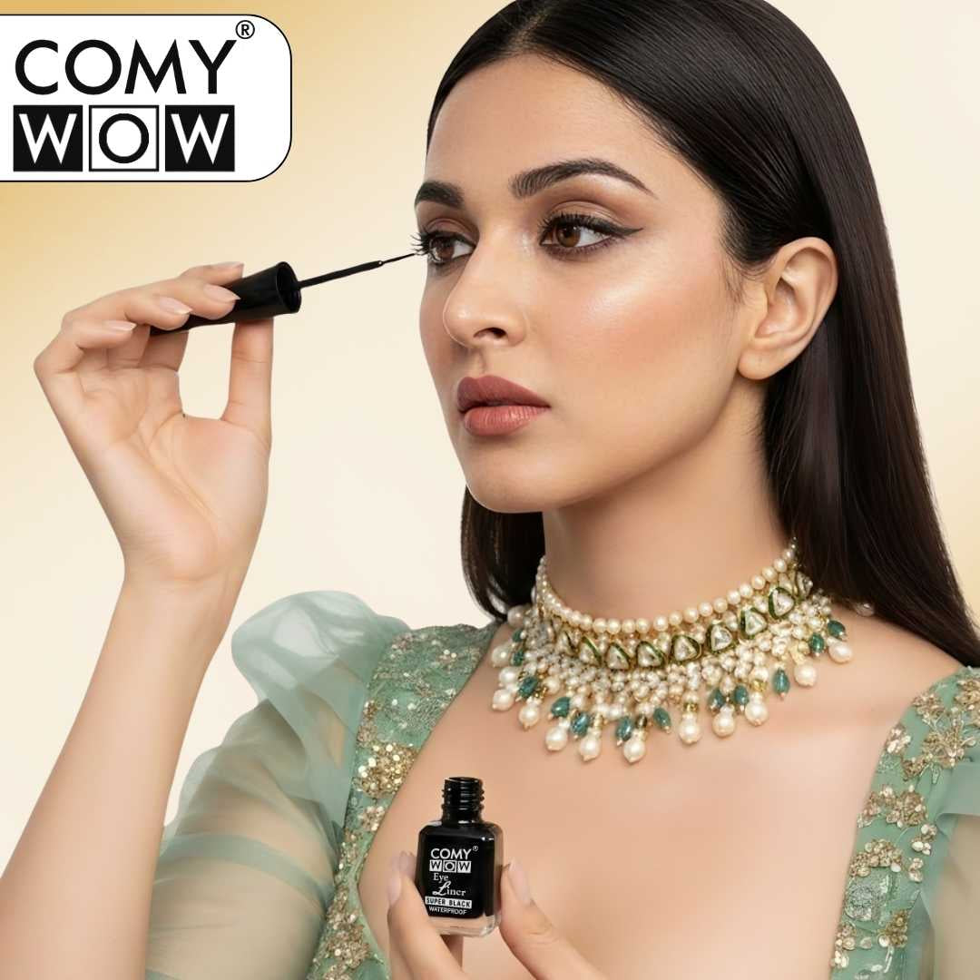 Super Black Waterproof Eyeliner – Long Lasting & Smudge Proof