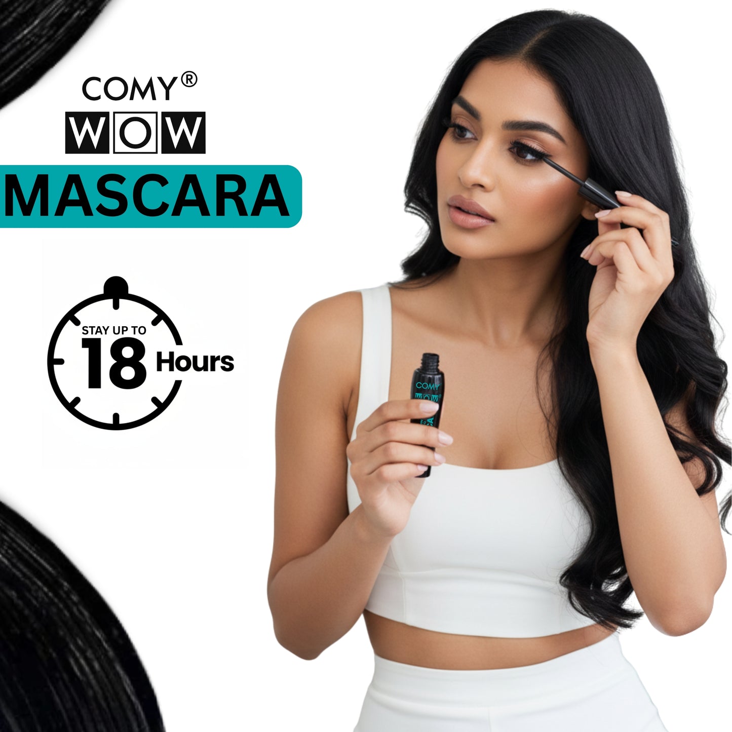 Lash Lengthening & Volumising Mascara – Long Lasting Extra Black Waterproof