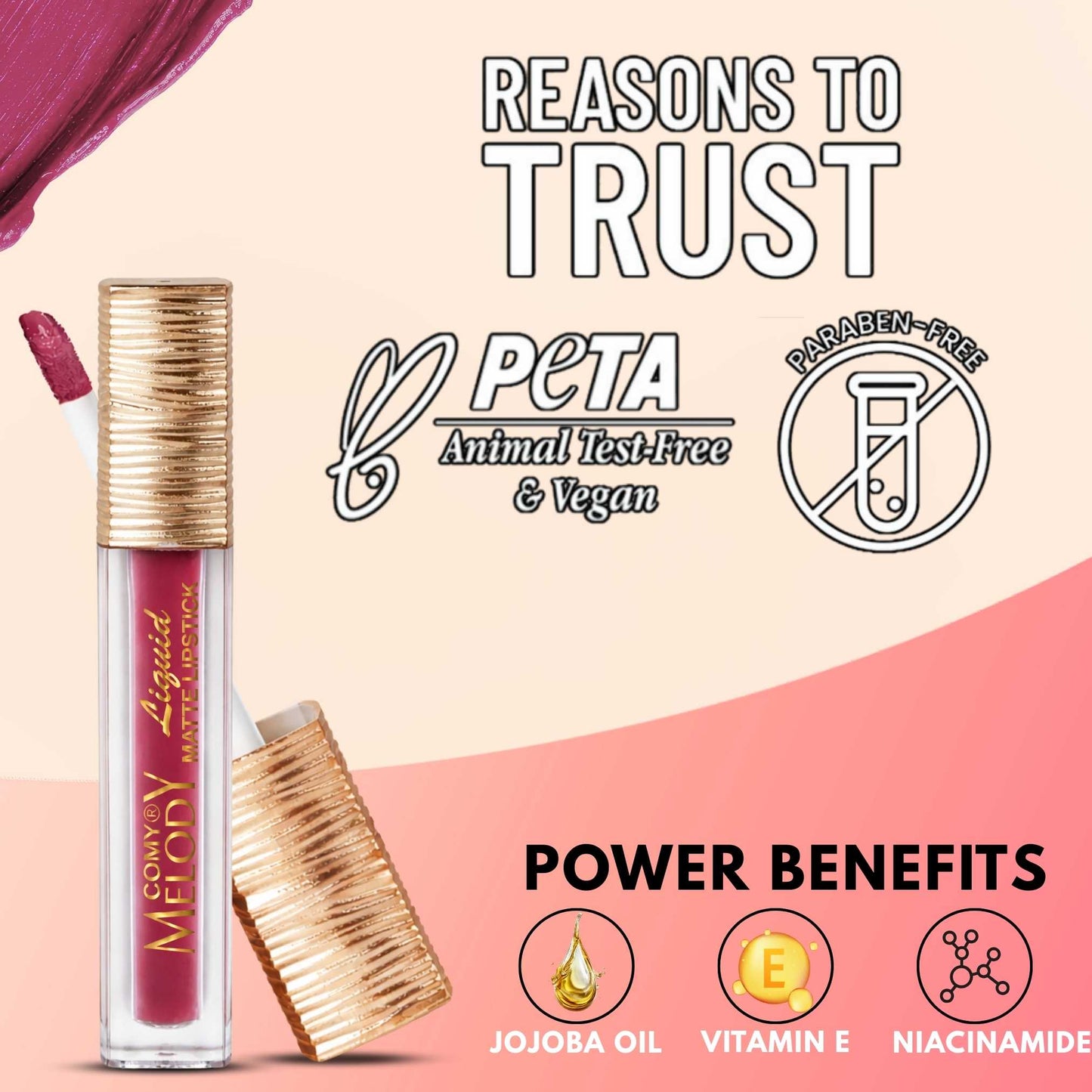 Liquid Matte Lipstick – Waterproof Long Lasting Highly Pigmented Lip Color