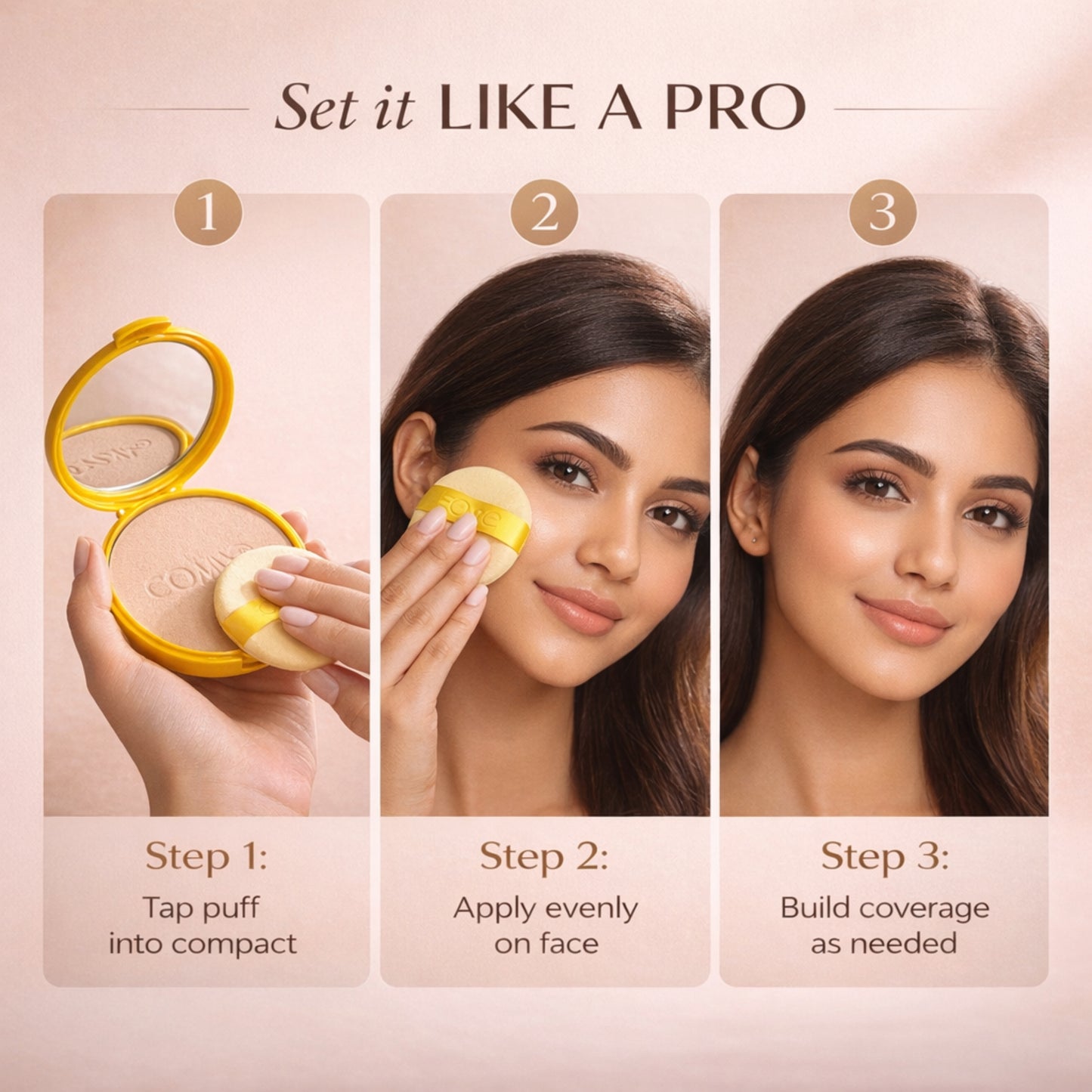 Oil Control Compact Powder – Smooth Matte All-Day Wear