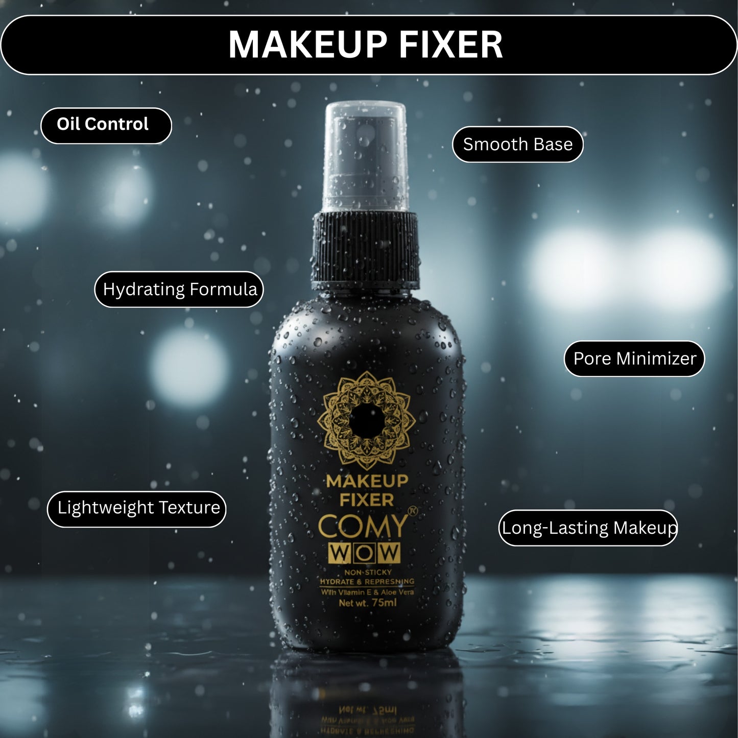 Vitamin E Makeup Fixer Spray – Hydrating & Long Lasting Hold