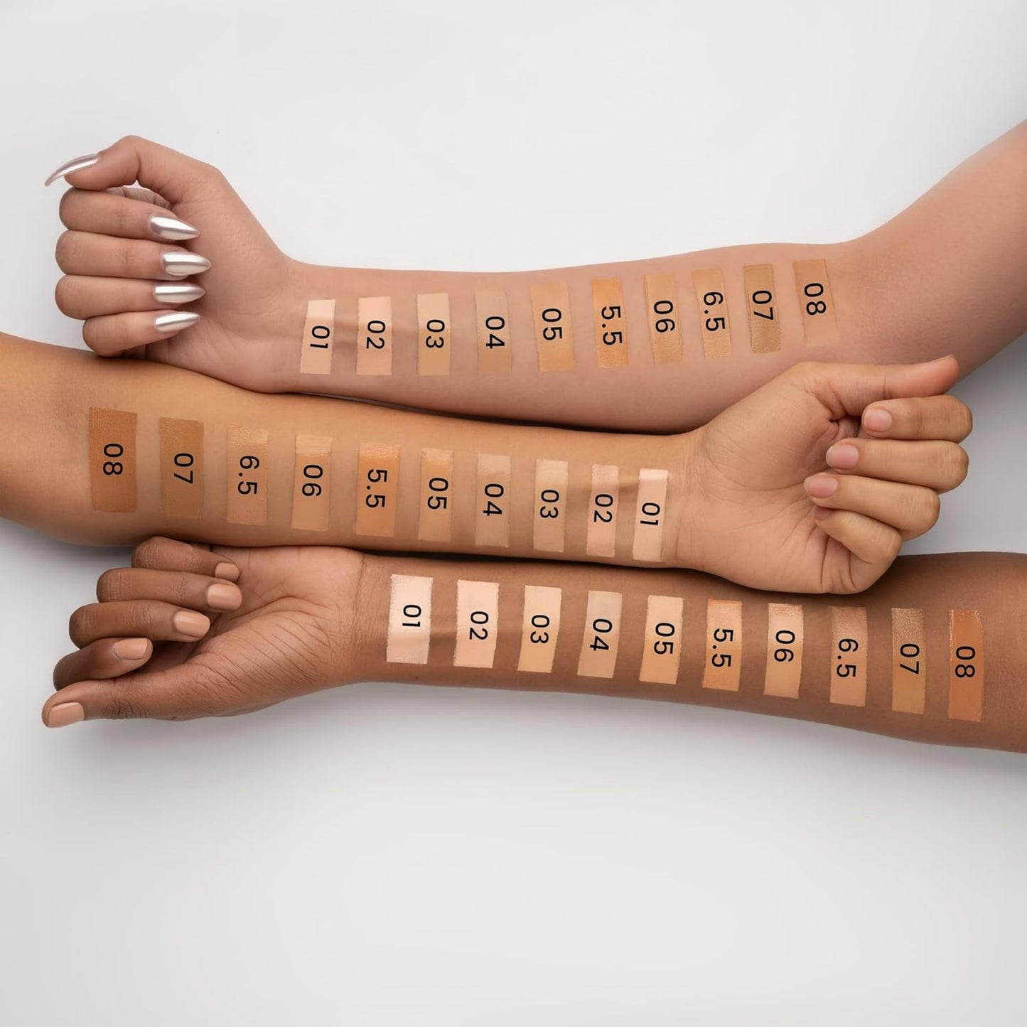 SPF 50+ Full Coverage Liquid Foundation – Lightweight Natural Finish