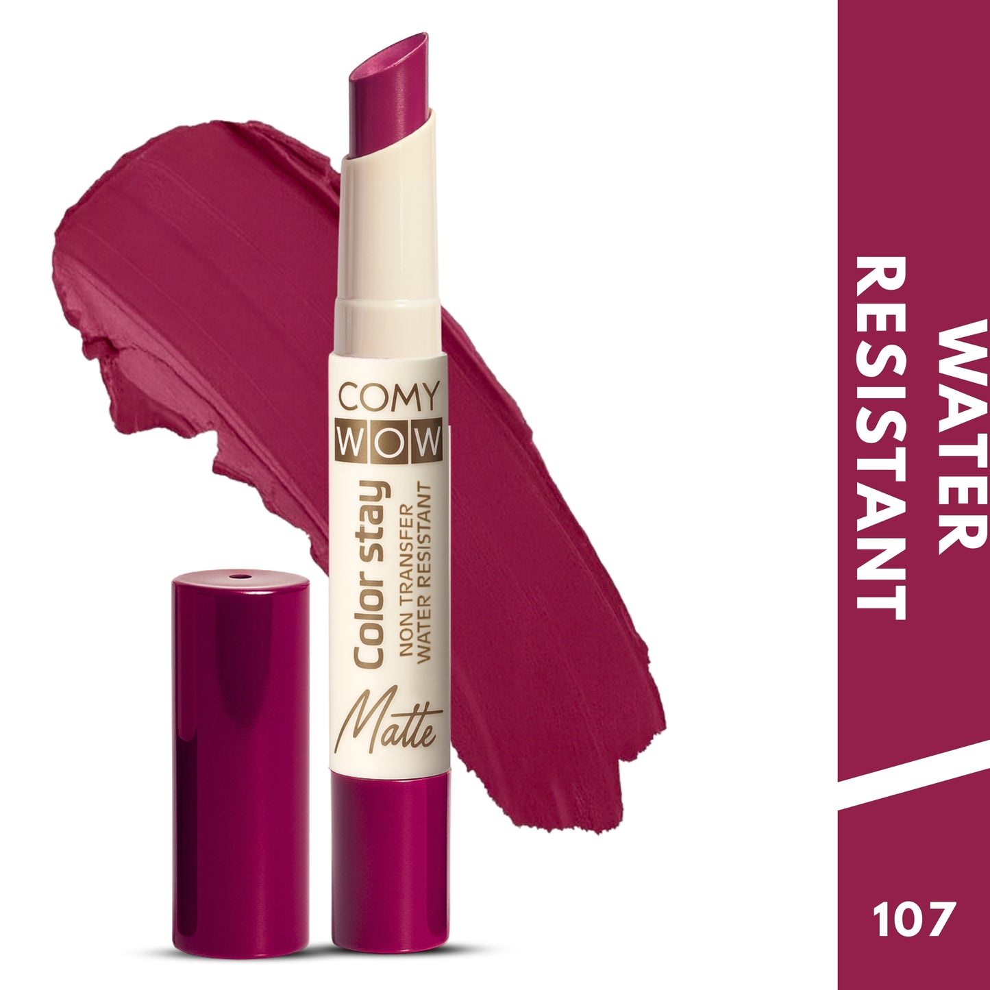 Matte Liquid Lipstick – Long Lasting Waterproof Smudge Proof Lip Color for Women