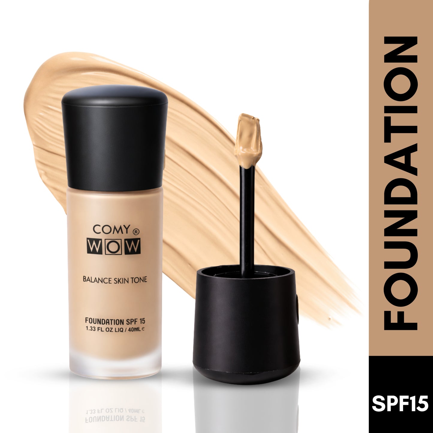 Flawless Matte Finish Liquid Foundation – SPF 15 Long Lasting Coverage