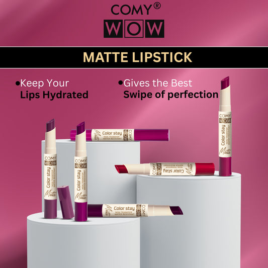 Matte Liquid Lipstick Set Pack of 6 | Waterproof Long Lasting Smudge Proof High Pigmented Lipstick Kit for Women