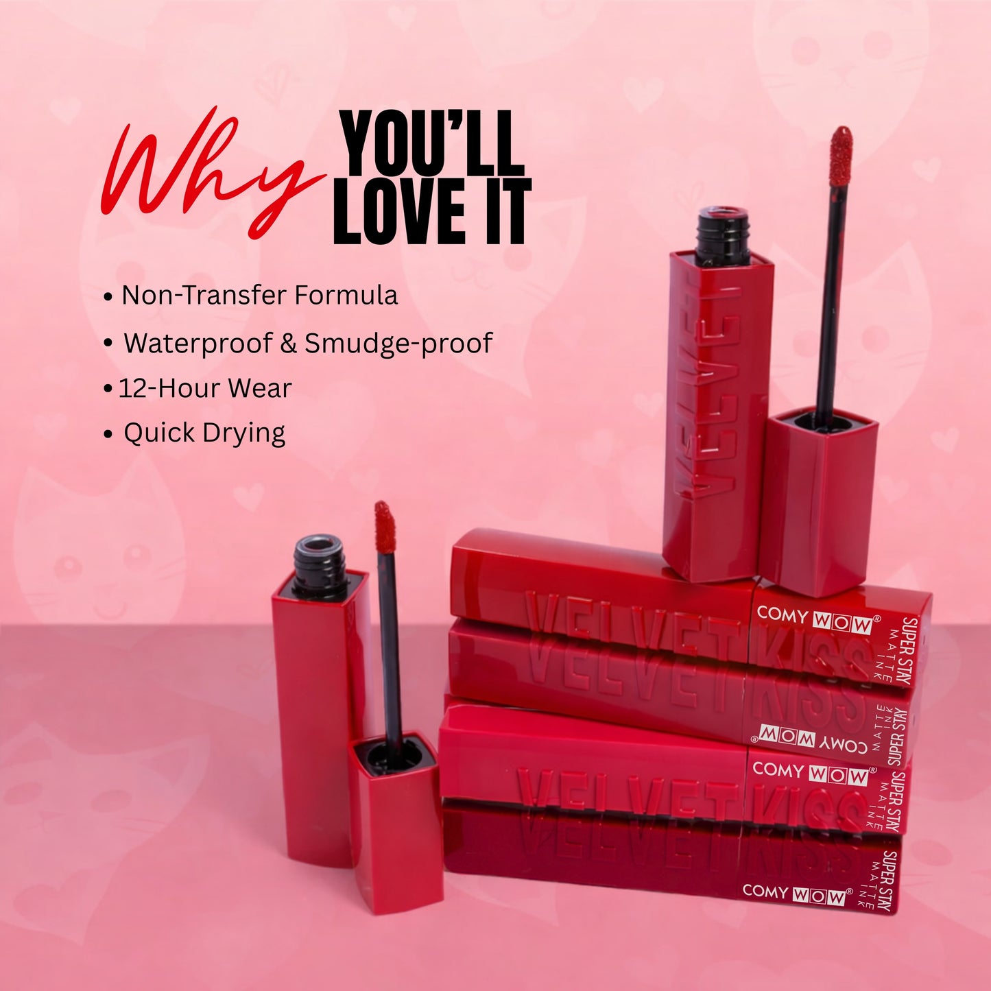 Long Lasting Matte Lipstick – Waterproof Liquid Lip Color