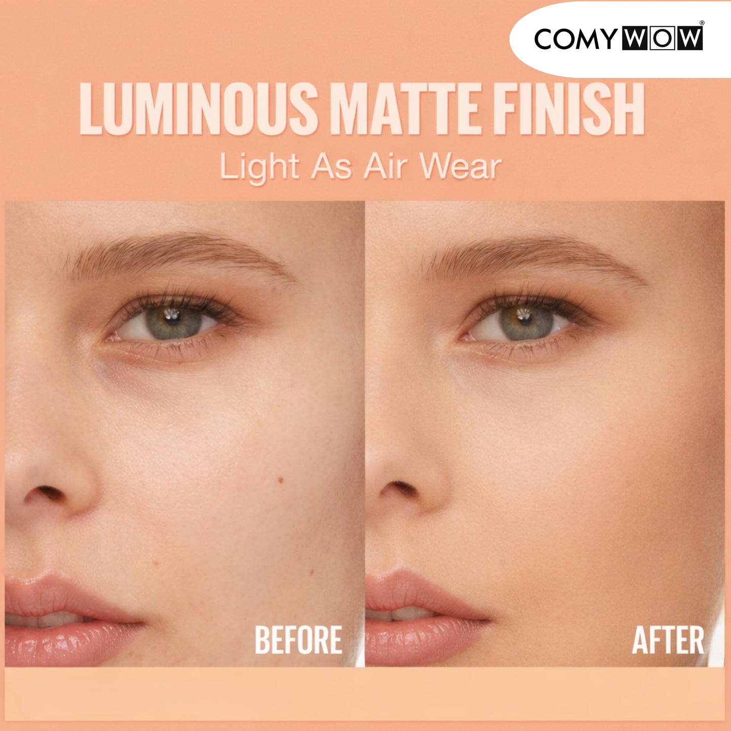 Flawless Matte Finish Liquid Foundation – SPF 15 Long Lasting Coverage