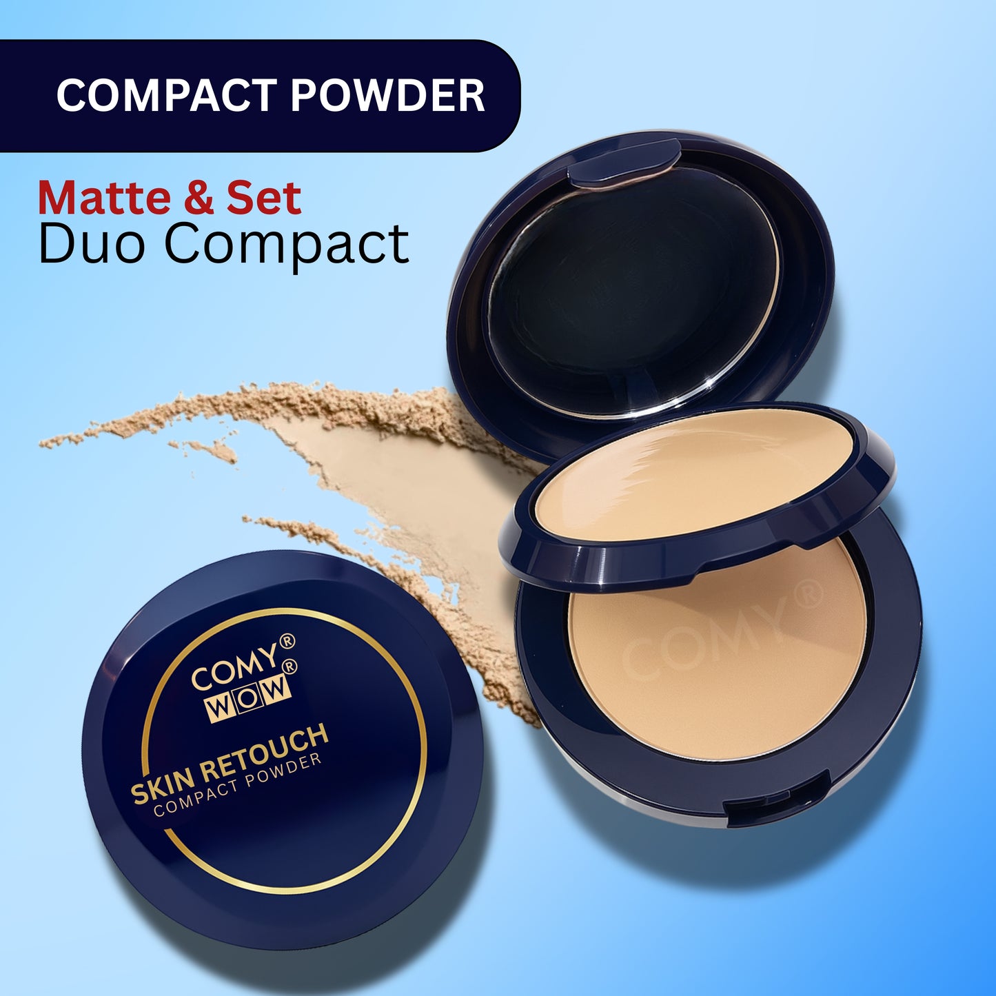 Duo Compact Powder – Oil Control & Flawless Matte Finish